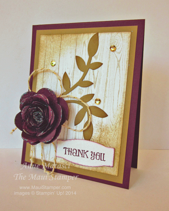 Maui Stamper In Color Blackberry Bliss Spiral Rose swap