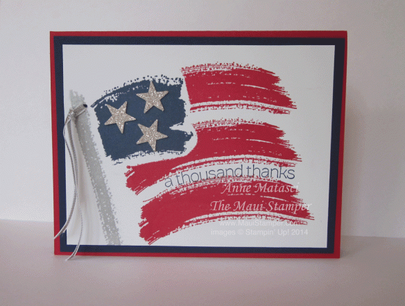 Maui Stamper Work of Art American Flag