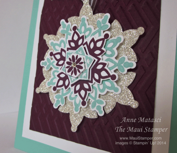 Maui Stamper Festive Flurry stamps and framelits available until August 27, 2014