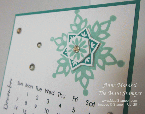 Maui Stamper December 2014 DIY Easel Calendar