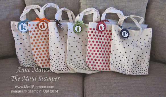 Maui Stamper Initial Bags Decorative Masks