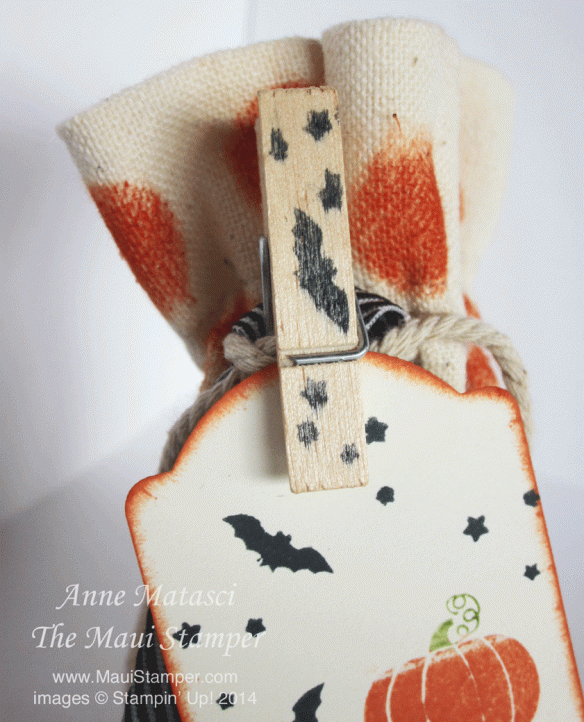 Maui Stamper Holiday Invitation Muslin Halloween Bag