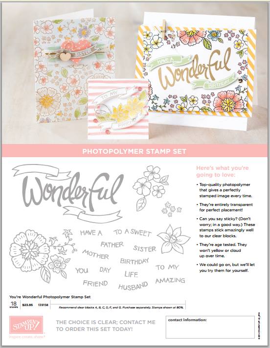 Maui Stamper You're Wonderful Photopolymer 