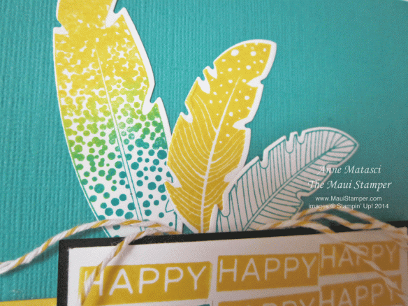 Maui Stampers Amazing Birthday Four Feathers
