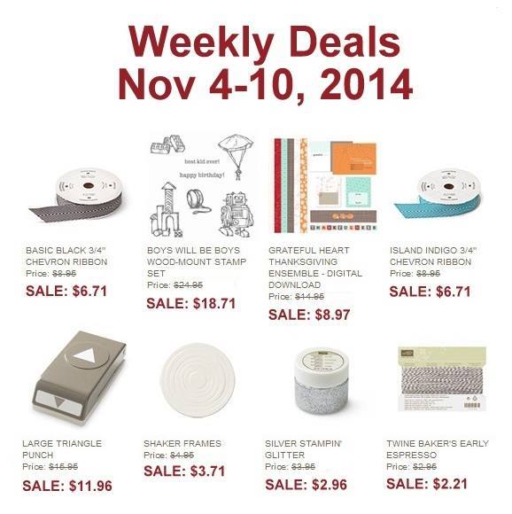 Maui Stamper Weekly Deals November 4-10, 2014