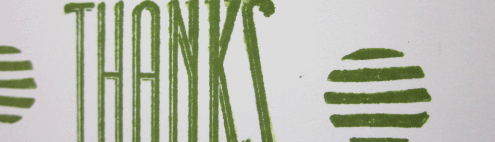 Maui Stamper Typeset Thanks