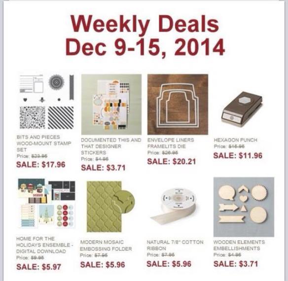 Maui Stamper Stampin' Up! Weekly Deals December 9-15, 2014