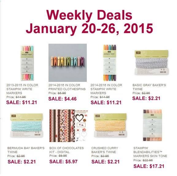 Maui Stamper Stampin' Up! Weekly Deals January 20-26, 2015