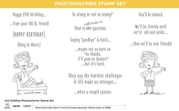 Maui Stamper Just Kidding Stampin' Up! Photopolyner