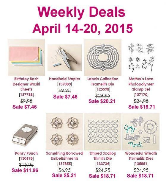 Maui Stamper Weekly Deals April 14-20, 2015