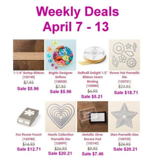 Maui Stamper Weekly Deals April 7 - 13, 2015