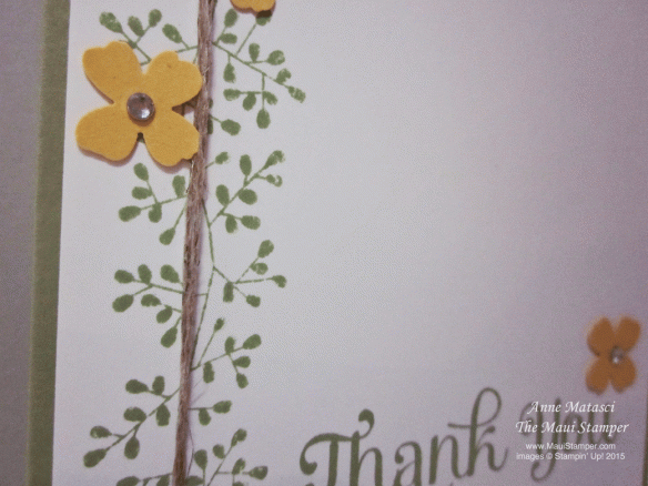 Maui Stamper Bordering Blooms Thanks