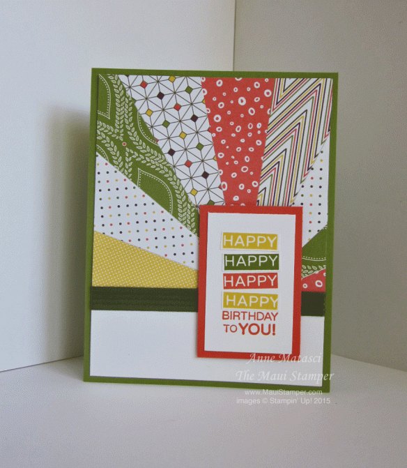 Maui Stamper Starburst Technique Happy Birthday