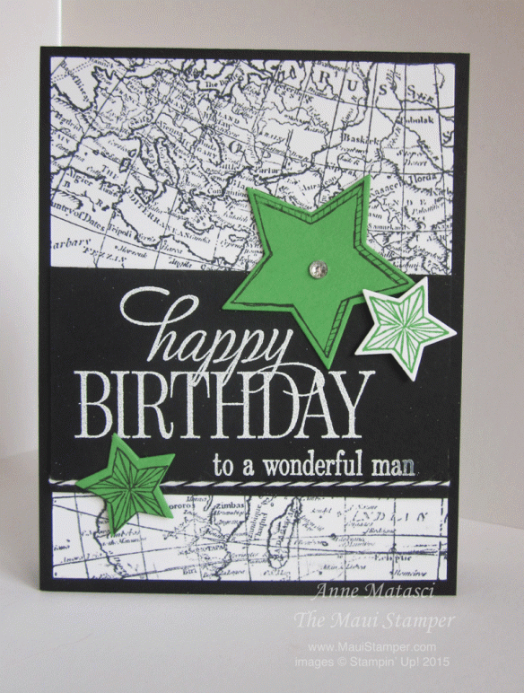 Maui Stamper Manly Happy Birthday Everyone Masculine Card