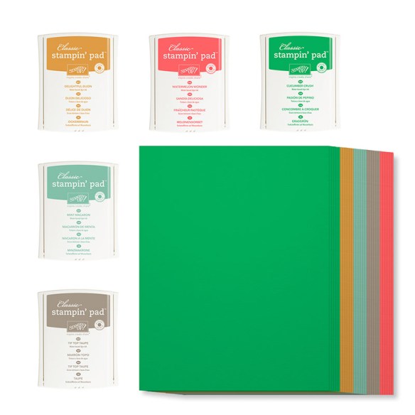 Maui Stamper 2015-2016 In Color Ink and Cardstock bundle