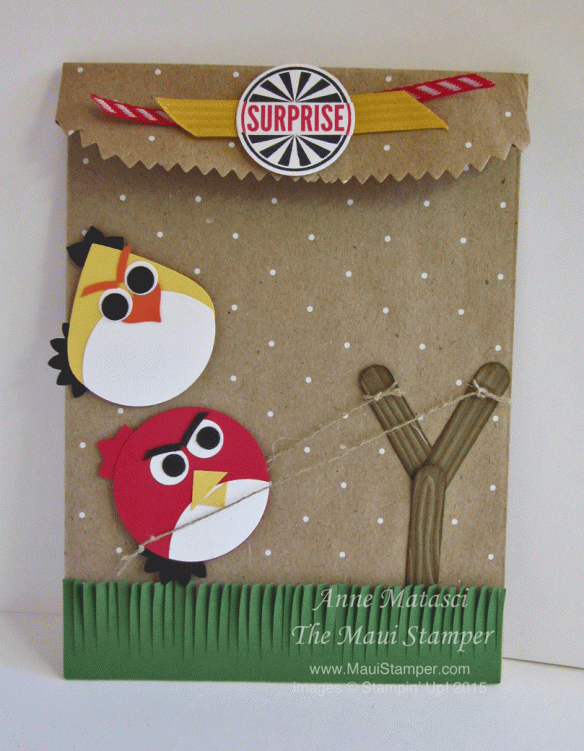 Maui Stamper Angry Birds Punch Art Treat Bag