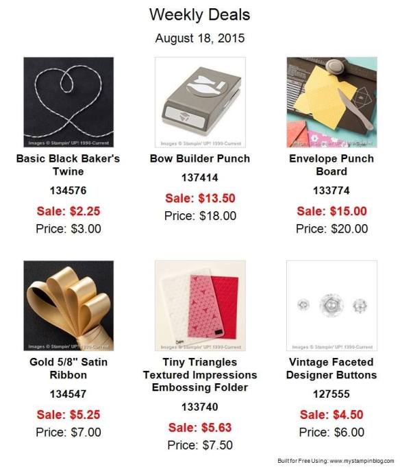 Maui Stamper Weekly Deals August 18 to 24