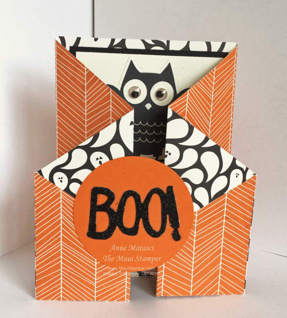 Maui Stamper Dawn-O Fancy Fold Howl-O-Ween