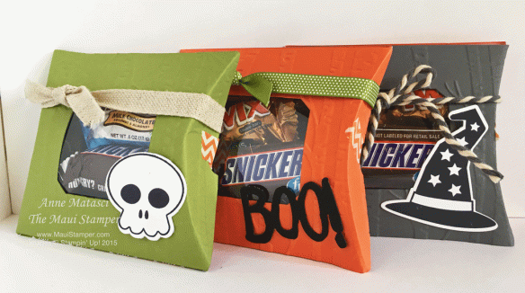 Maui Stamper Pillow Box Thinlits Trick or Treats