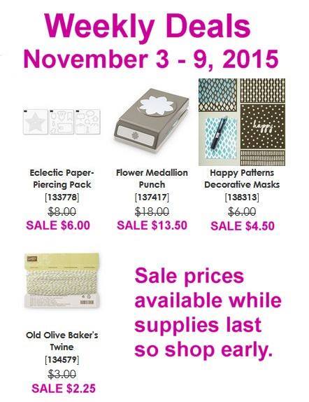 Maui Stamper Weekly Deals November 3-9, 2015