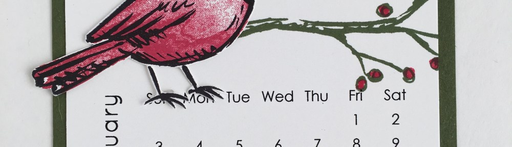 Maui Stamper DIY Easel Calendar January 2016