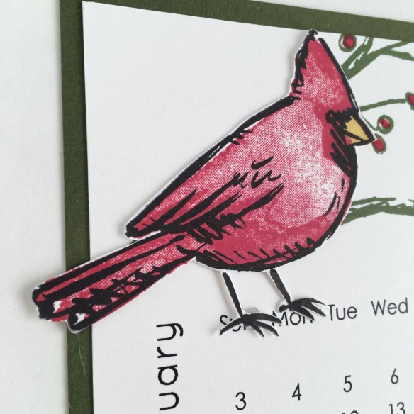 Maui Stamper DIY Easel Calendar January 2016