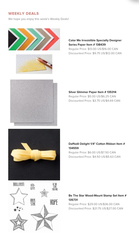 Maui Stamper Weekly Deals December 22, 2015