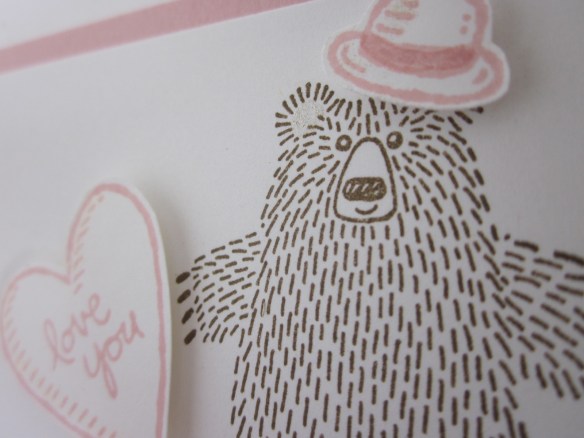 Maui Stamper DIY Easel Calendar Bear Hugs February 2016