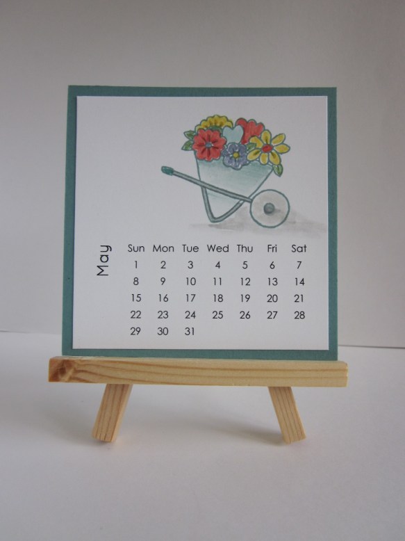 Maui Stamper DIY Easel Calendar May 2016