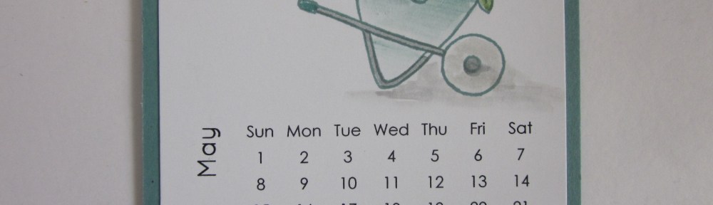 Maui Stamper DIY Easel Calendar May 2016