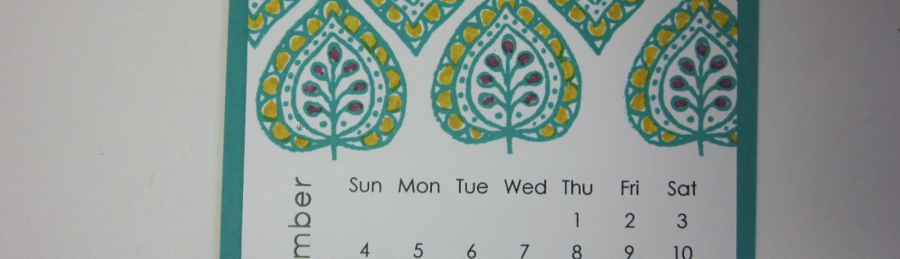 Maui Stamper DIY Easel Calendar September 2016
