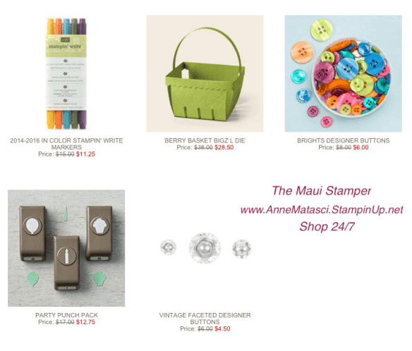 Maui Stamper Weekly Deals January 19-25 2016