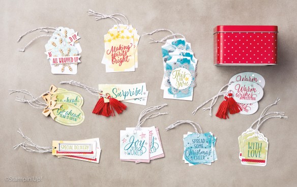 Maui Stamper Holiday 2016 Tin of Tags kit and stamps