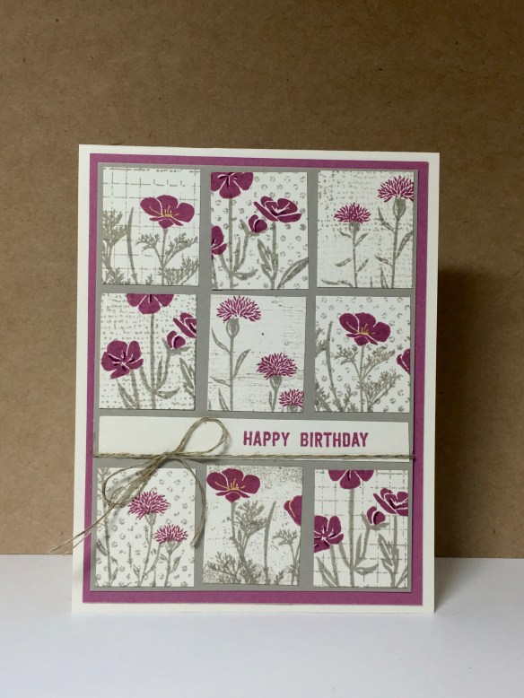Maui Stamper Wild About Flowers Tile card