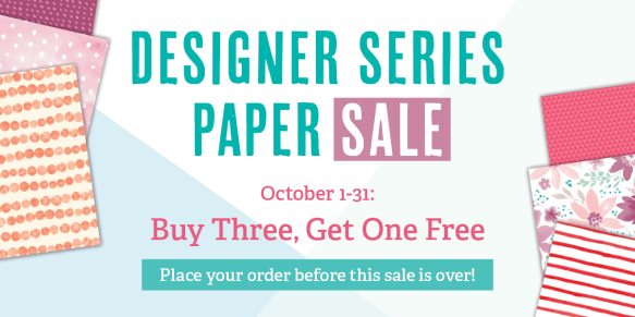 Maui Stamper Designer Series Paper Sale October 2016 Stampin Up