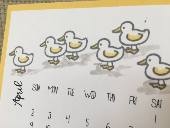 Maui Stamper DIY Easel Calendar Barnyard Babies