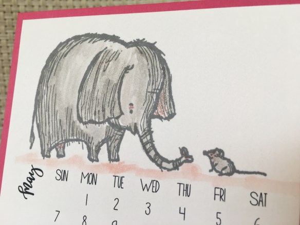 Maui Stamper DIY Easel Calendar Love You Lots