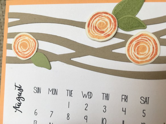 Maui Stamper DIY Easel Calendar Swirly Bird