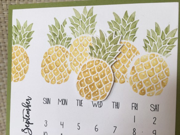 Maui Stamper DIY Easel Calendar Pop of Pink