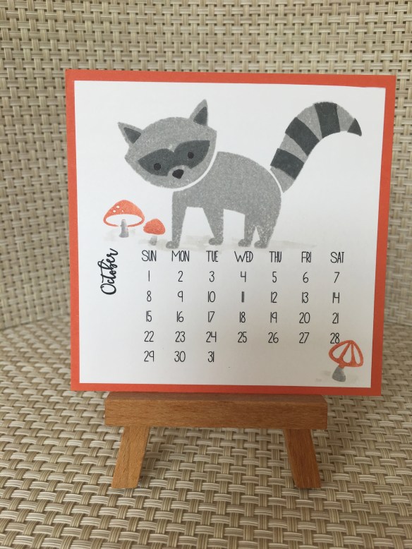 Maui Stamper DIY Easel Calendar Foxy Friends