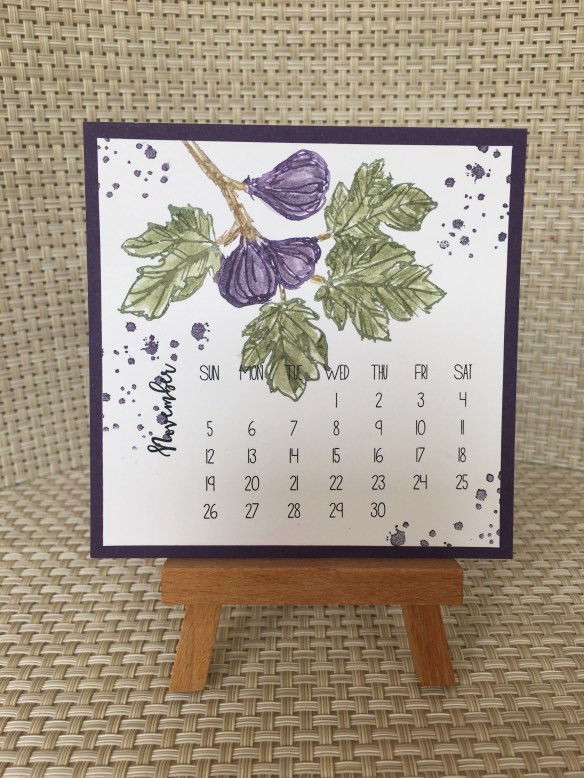 Maui Stamper DIY Easel Calendar Fabulous Flora