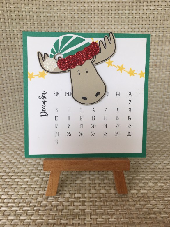 Maui Stamper DIY Easel Calendar Jolly Friends