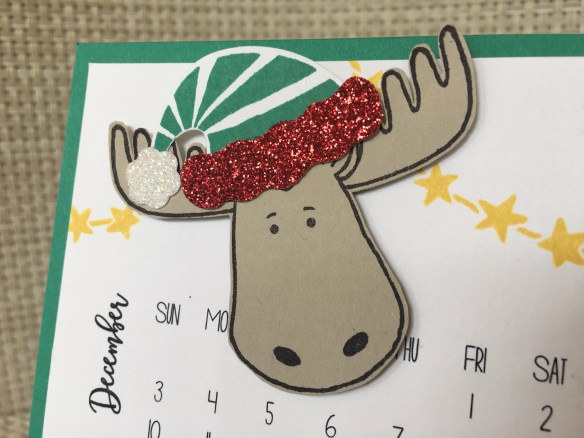 Maui Stamper DIY Easel Calendar Jolly Friends