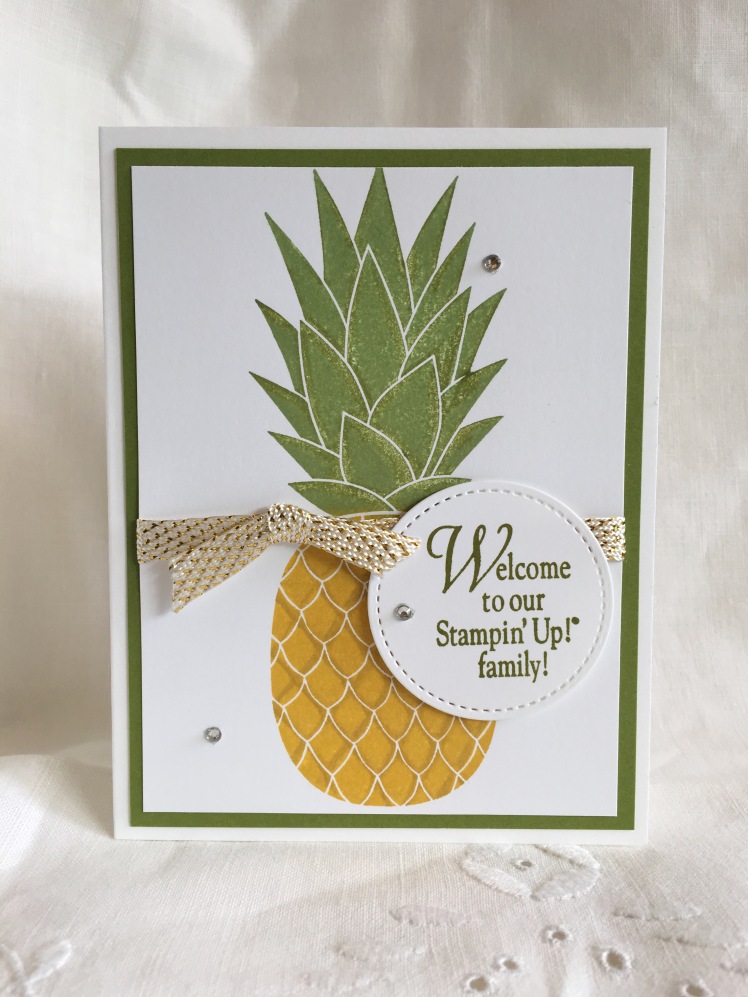 Maui Stamper Pineapple Welcome to our Stampin' Up! Family