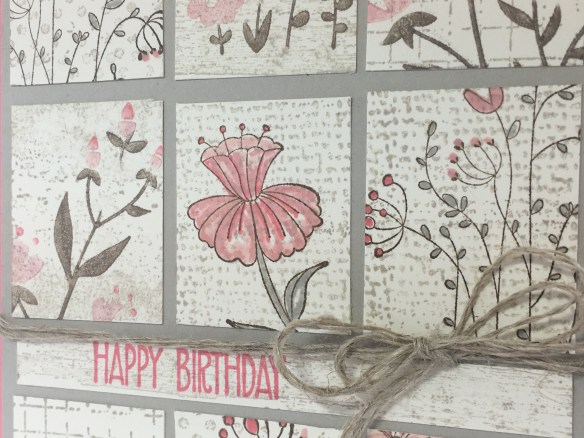 Maui Stamper Flirty Flowers Tile Card