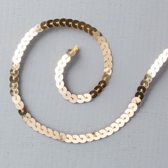 Maui Stamper Gold Sequin Trim