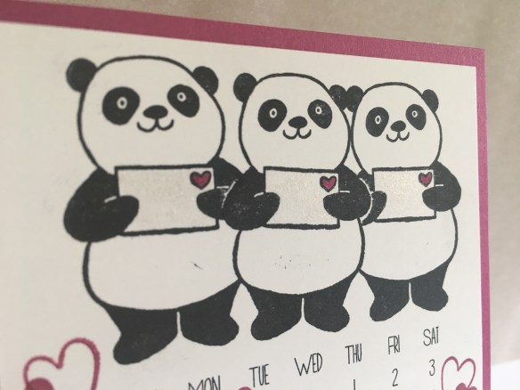 Maui Stamper Stampin' Up! Party Pandas DIY Easel Calendar