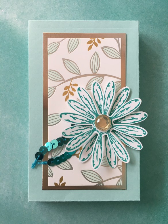 Maui Stamper Stampin' Up! Springtime Foil DSP with Narrow Note Cards