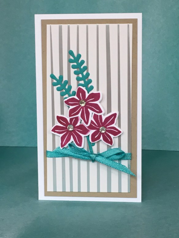 Maui Stamper Stampin' Up! Springtime Foil DSP with Narrow Note Cards