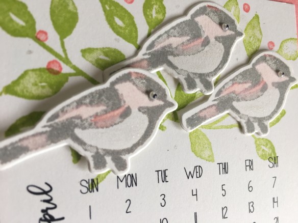 Maui Stamper Stampin' Up! 2018 DIY Easel calendar April 2018